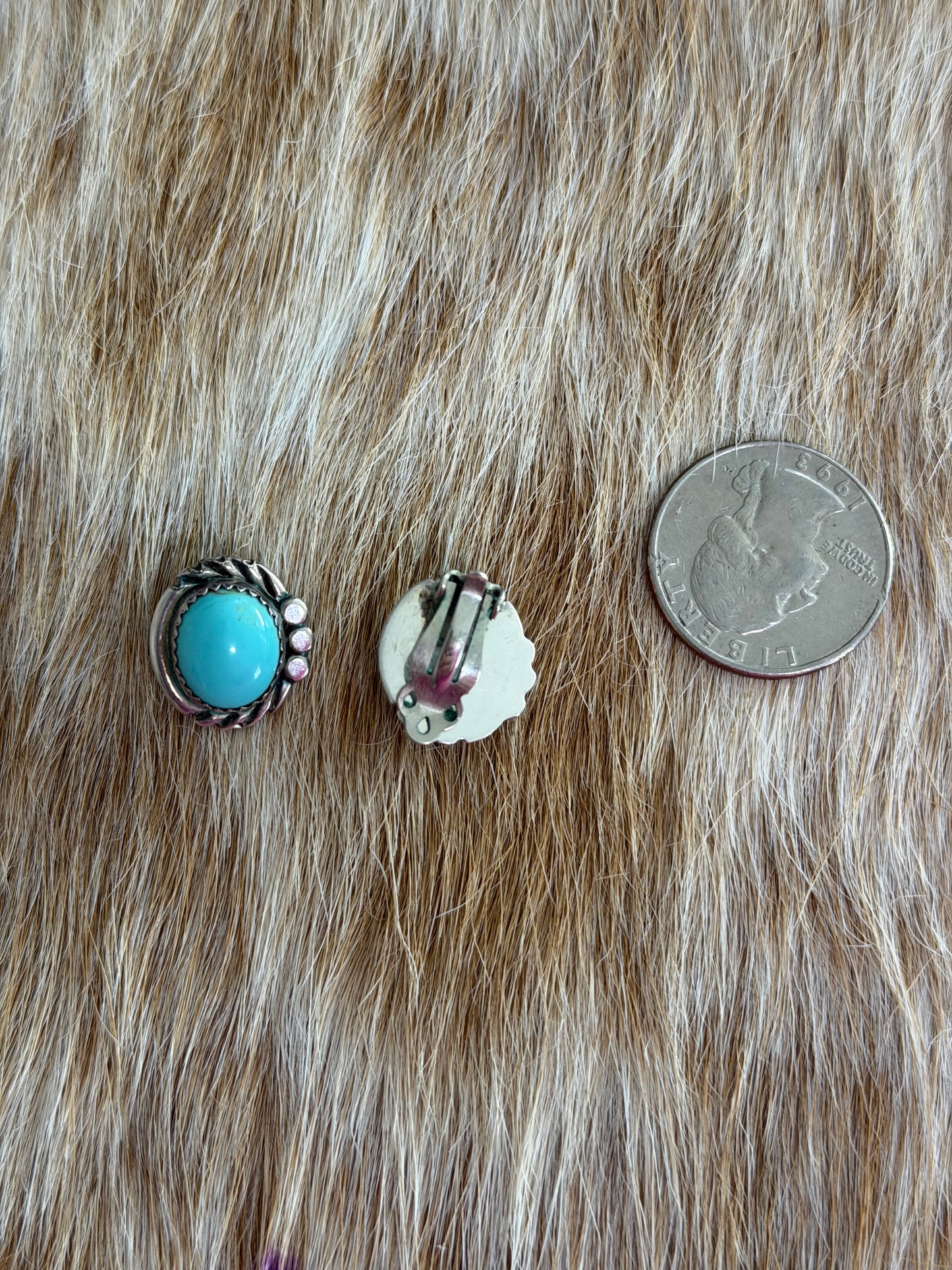 Sleeping Beauty Turquoise CLIP-ON Earrings