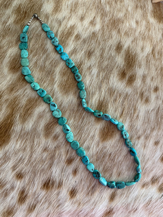 Gently Used 27" Turquoise Magnet Clasp Necklace