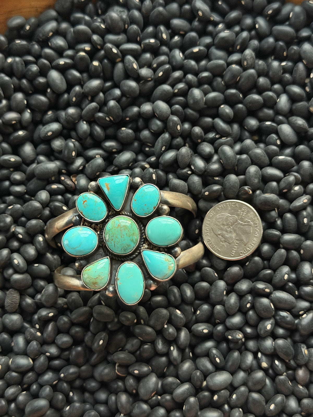 Turquoise Cluster Cuff