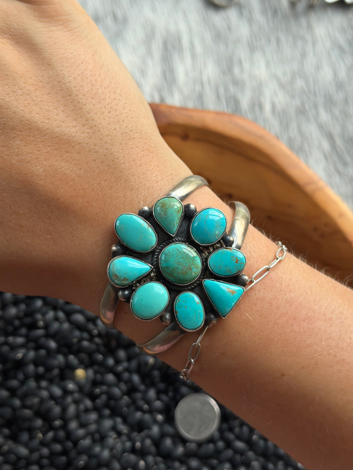 Turquoise Cluster Cuff