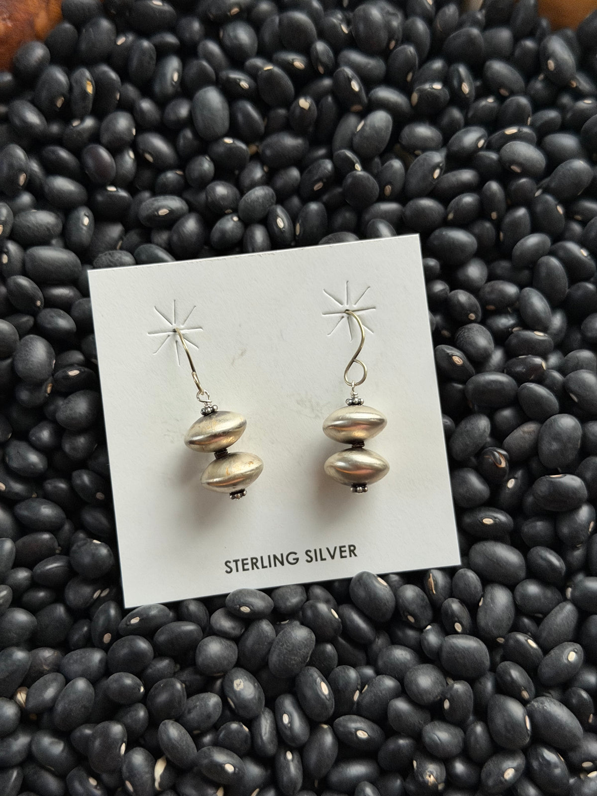 Navajo Pearl Dangle Earrings