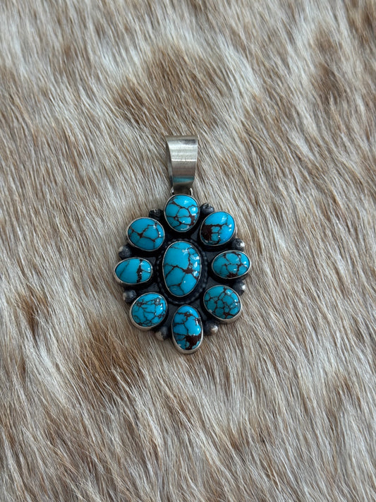 Egyptian Turquoise Cluster Pendant