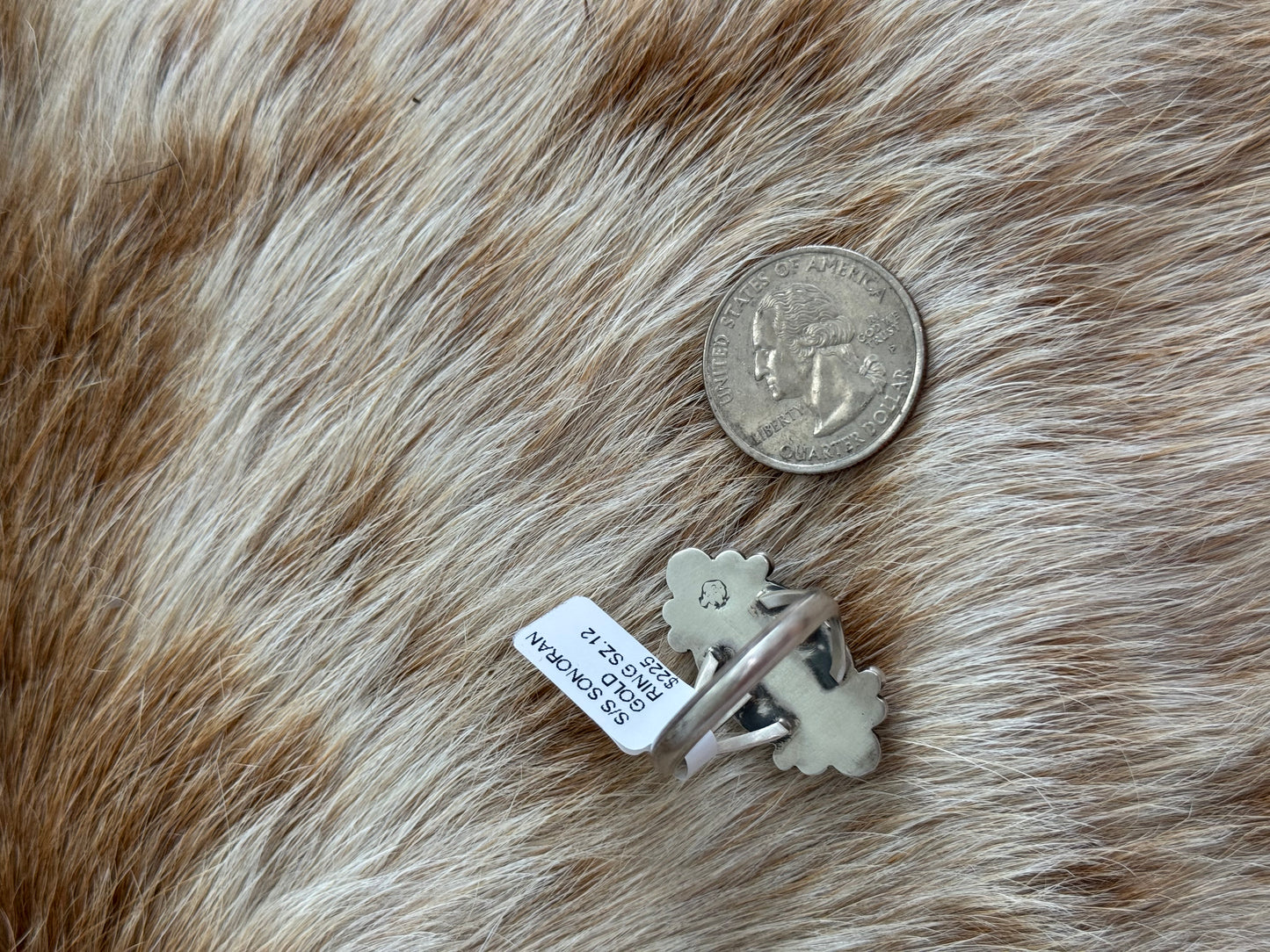 Size 11 Sonoran Gold Turquoise Ring