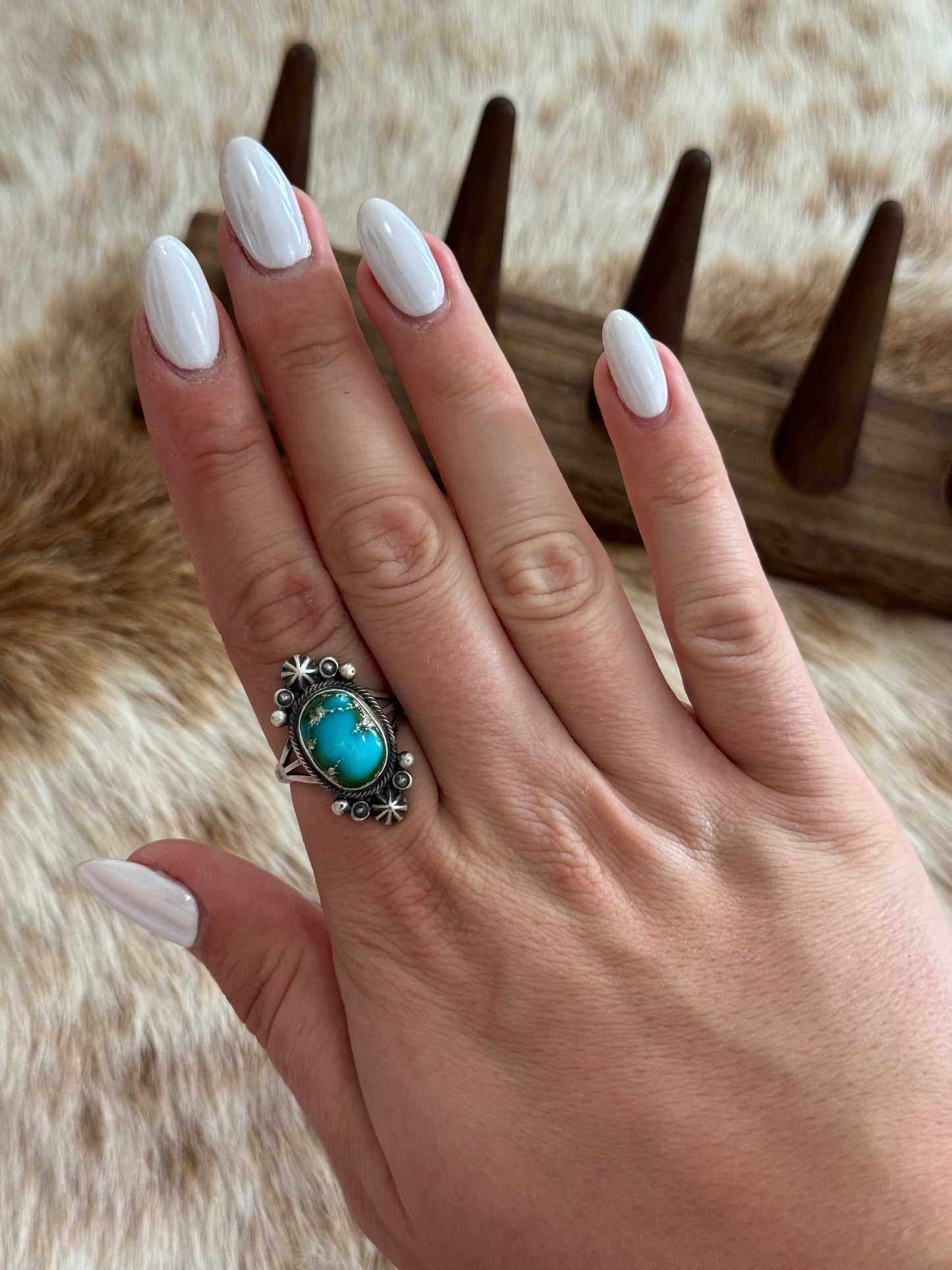 Size 11 Sonoran Gold Turquoise Ring