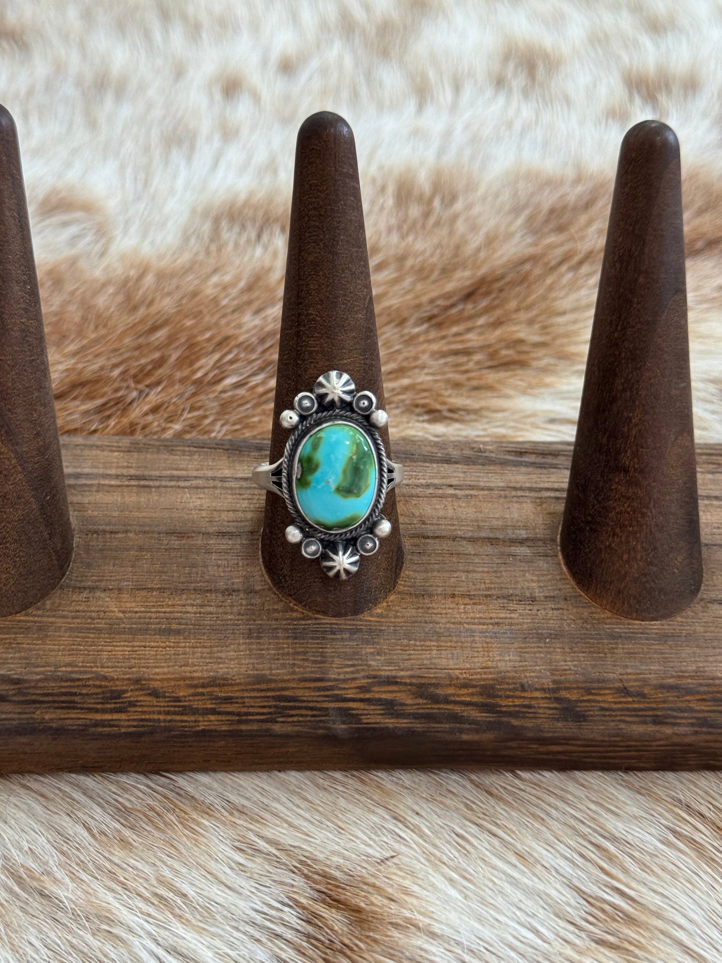 Size 9.5 Sonoran Gold Turquoise Ring