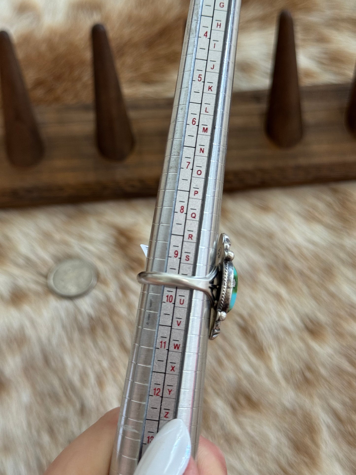 Size 9.5 Sonoran Gold Turquoise Ring