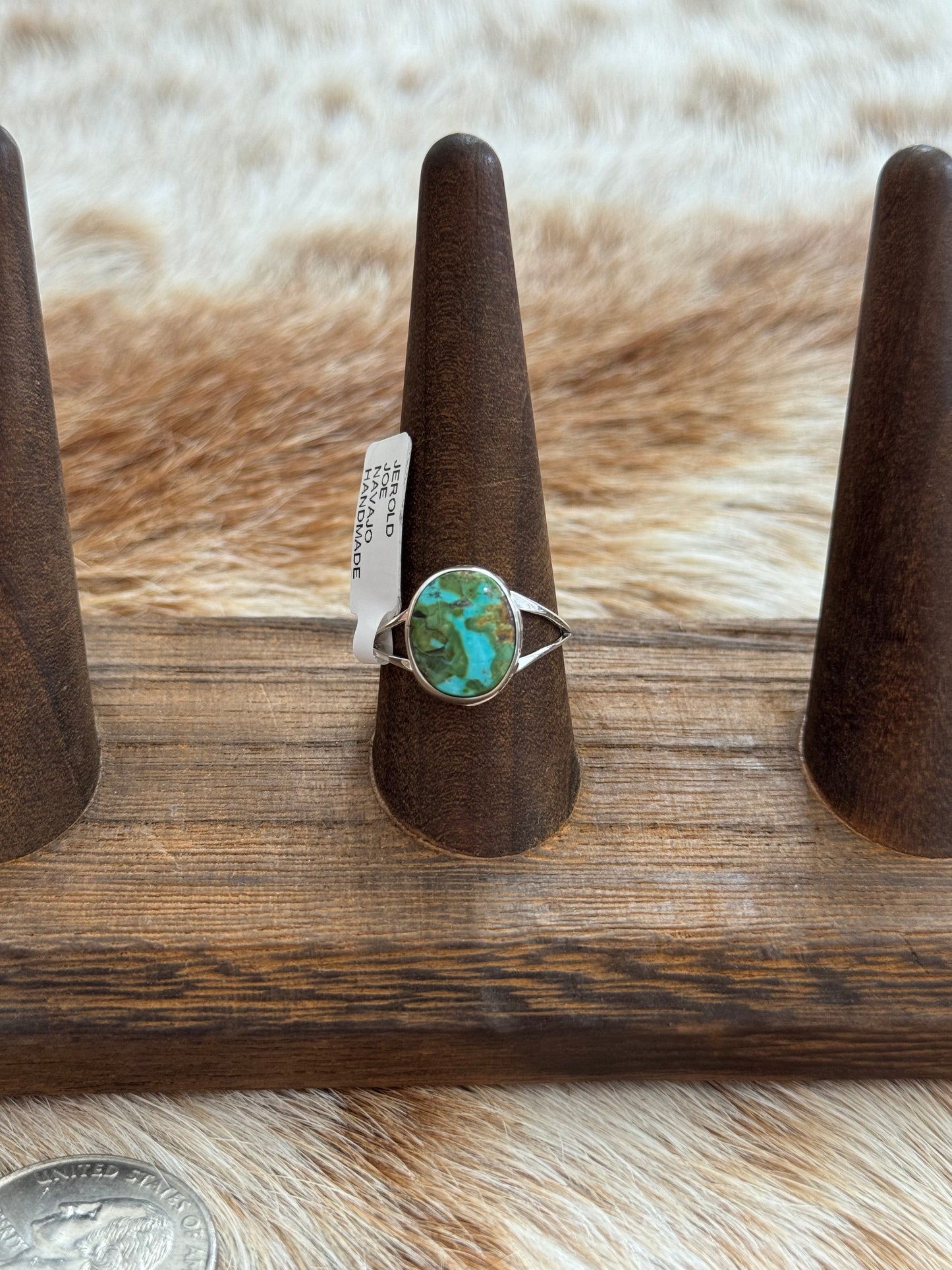 Size 8.75 Sonoran Gold Turquoise Ring