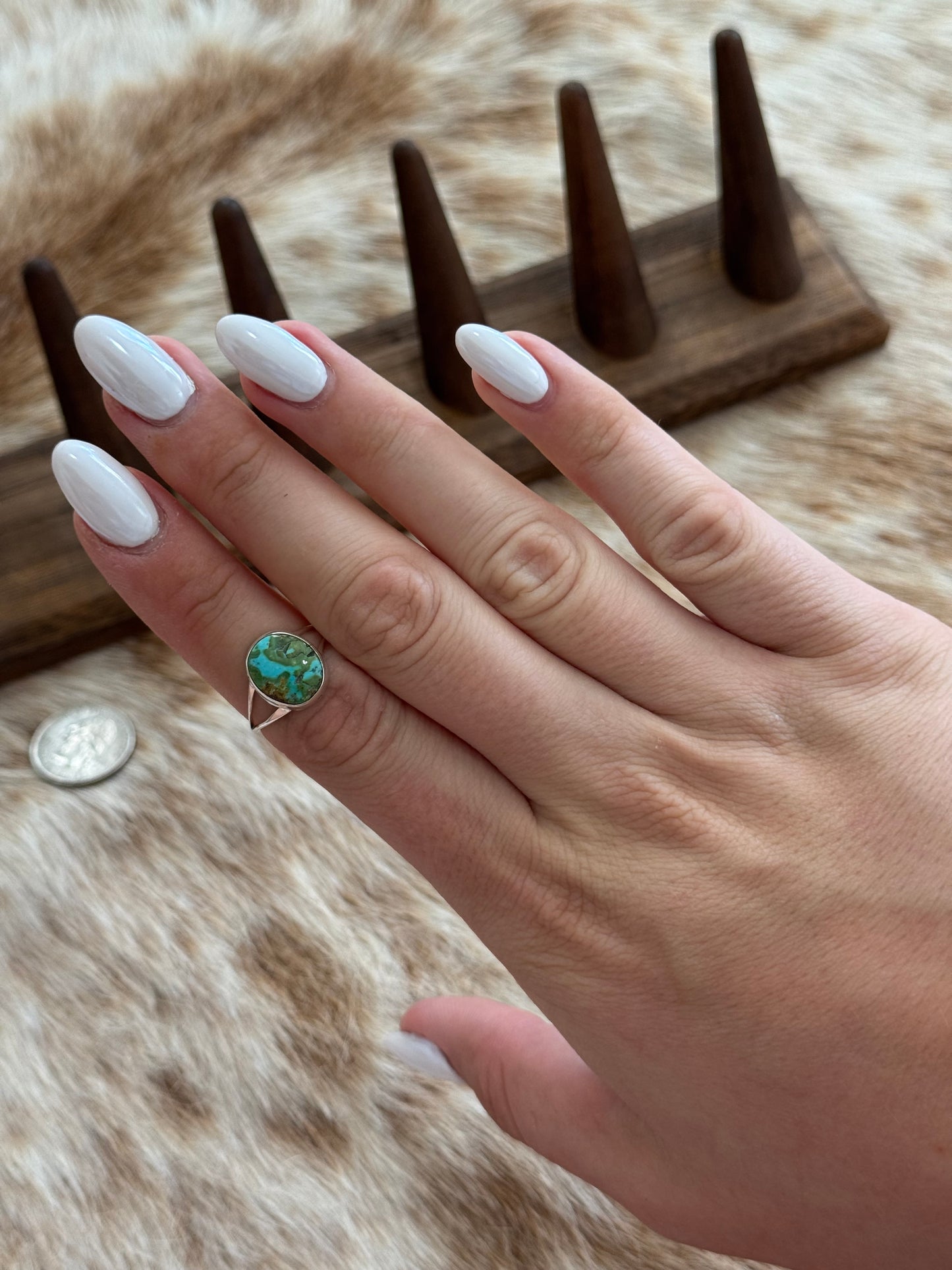 Size 8.75 Sonoran Gold Turquoise Ring