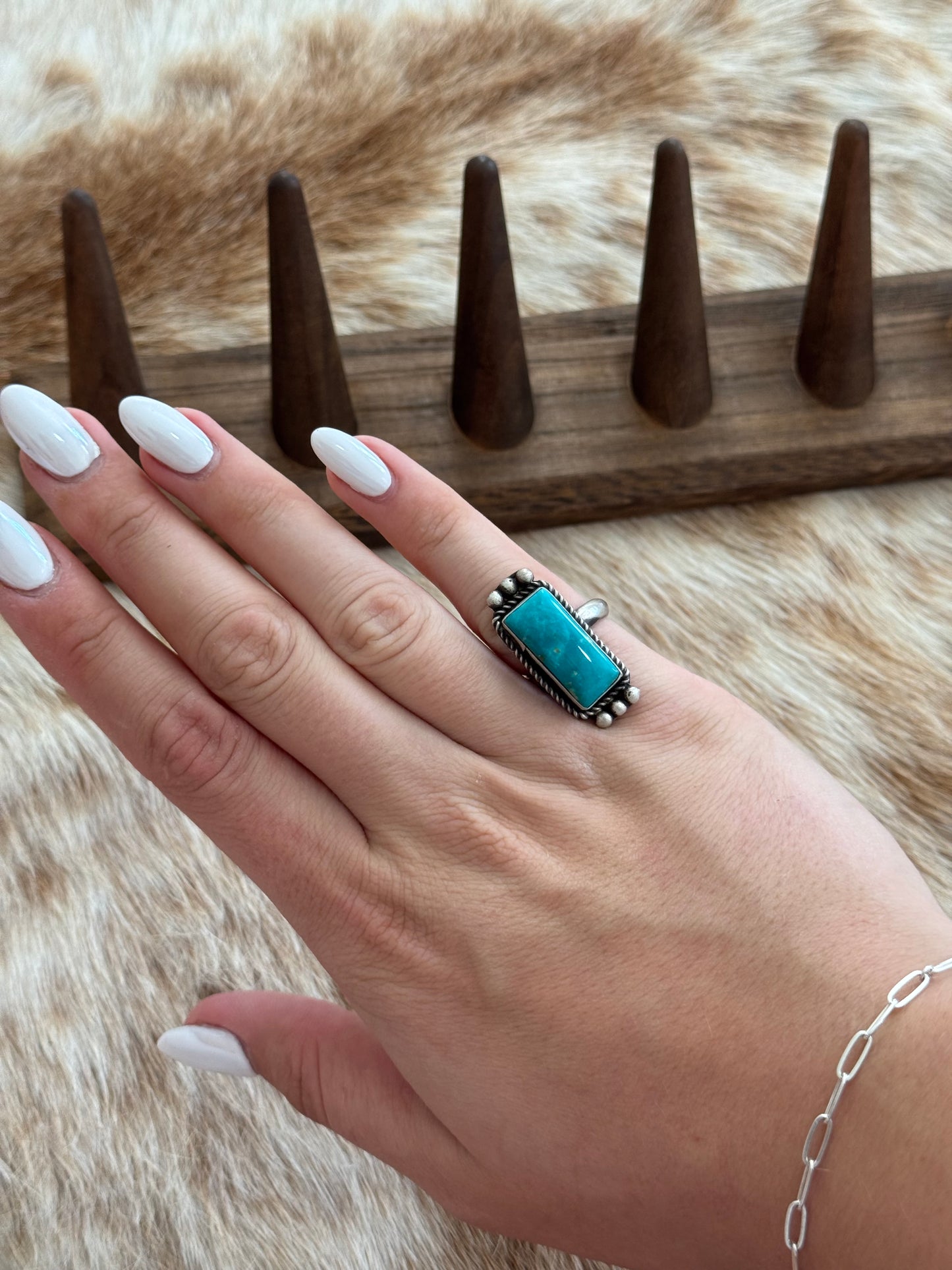 Adjustable Turquoise Ring