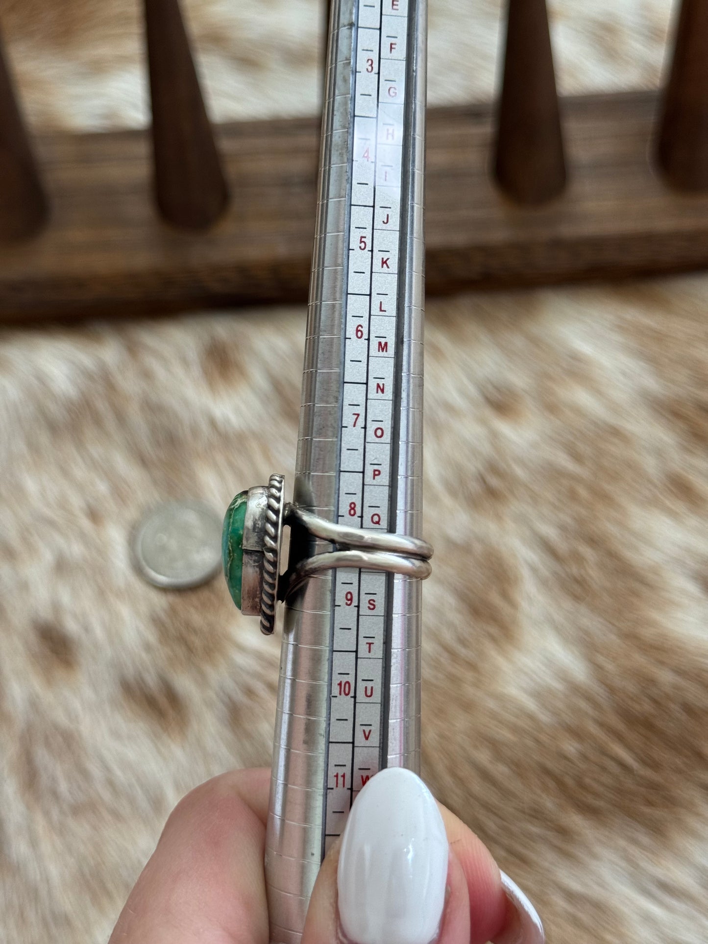 Size 8.5 Turquoise Ring