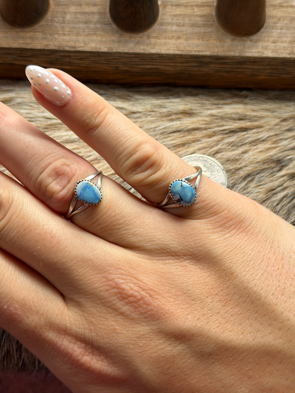 Size 9.5 Golden Hills Turquoise Ring