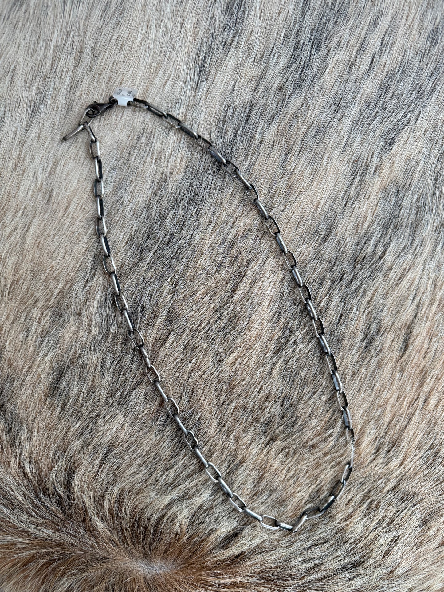Handmade Sterling Silver Paperclip Chain