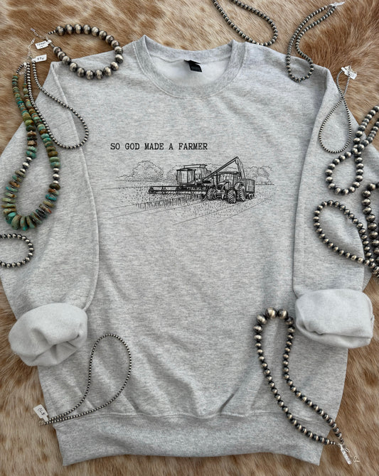 So God Made A Farmer Crewneck #2