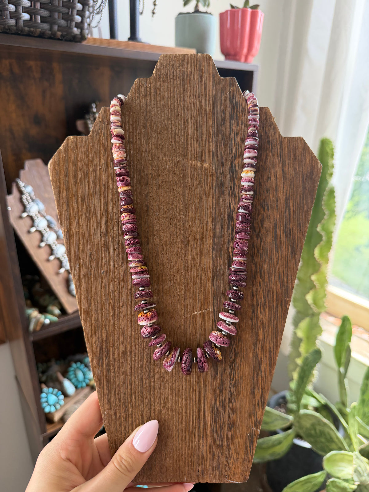 Spiny Oyster Shell Statement Necklace