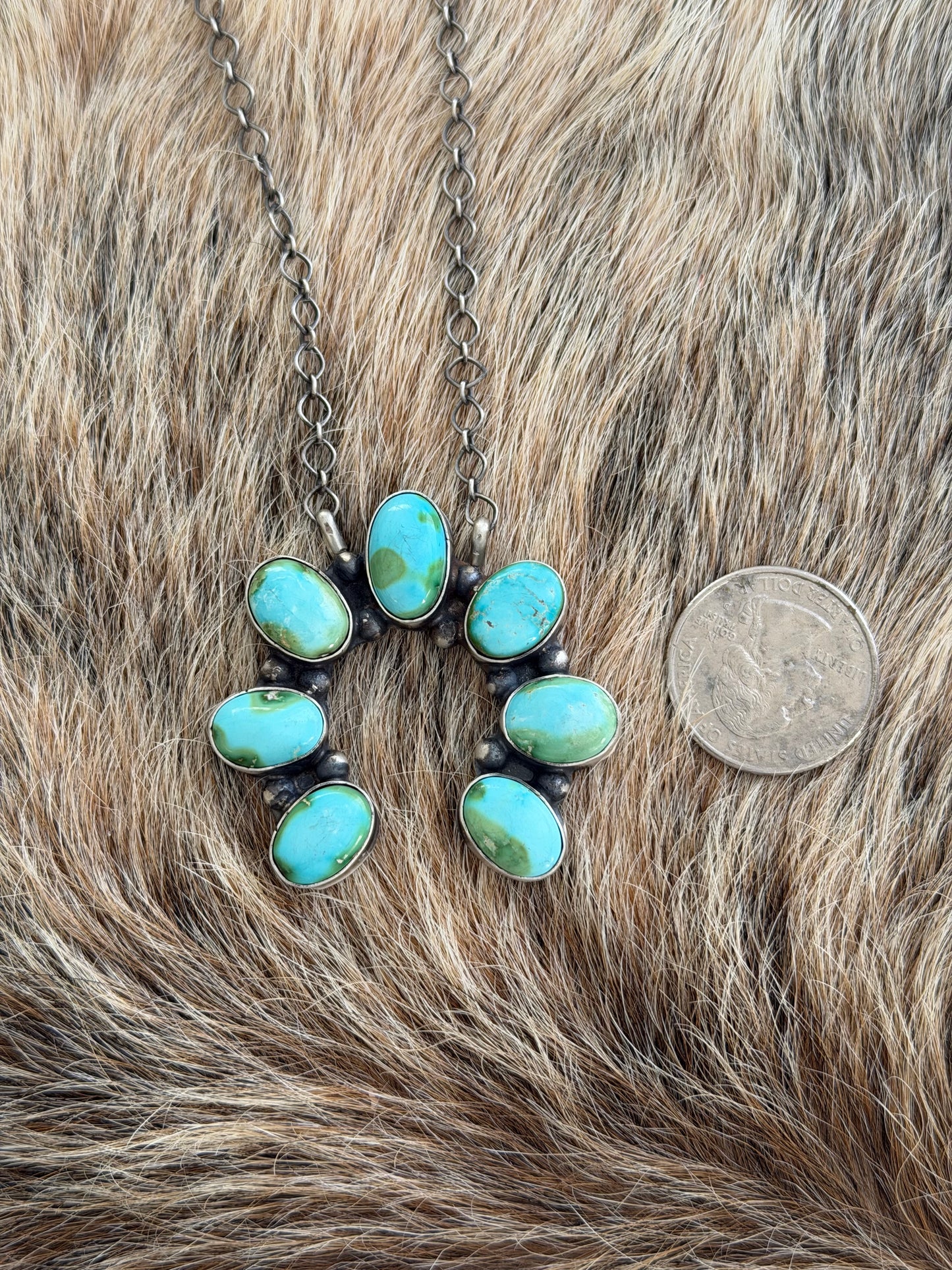 Sonoran Gold Turquoise Naja Necklace