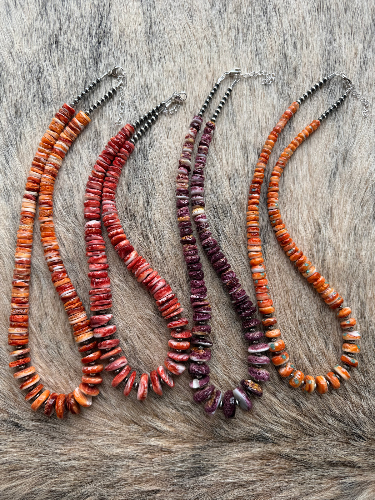 Spiny Oyster Shell Statement Necklace
