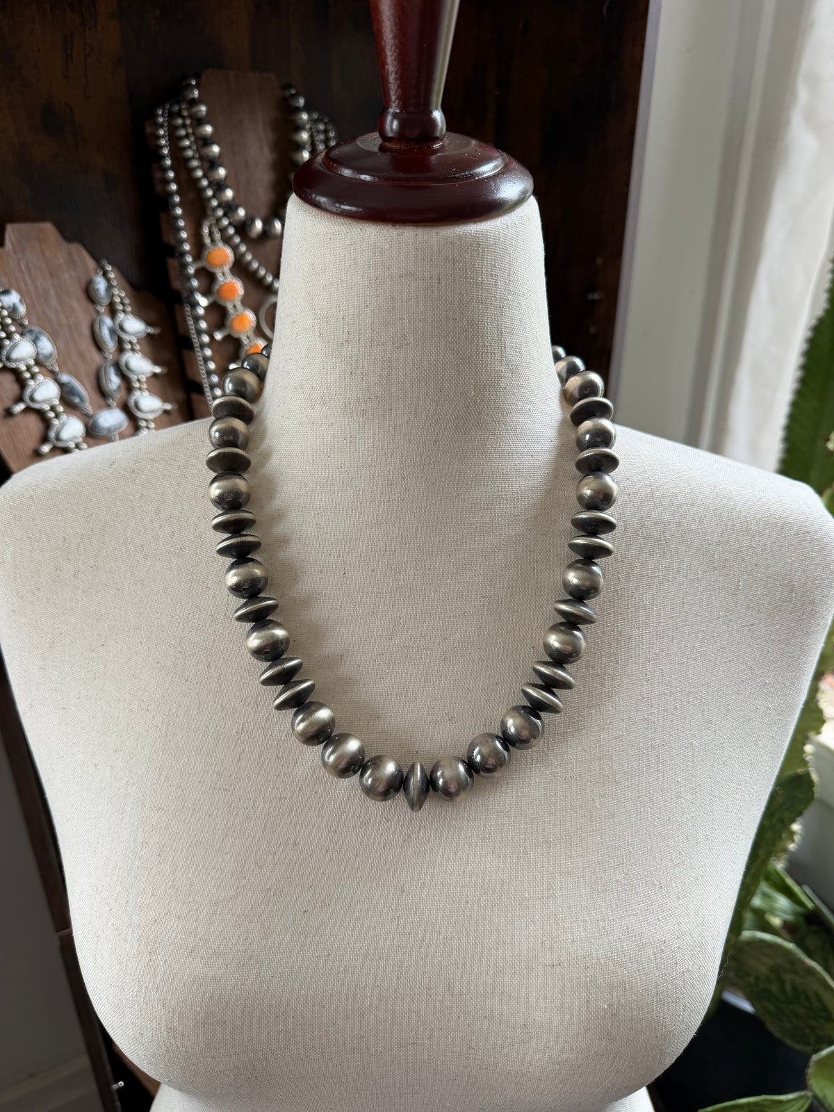 23" 10-16mm Sterling Pearl Necklace