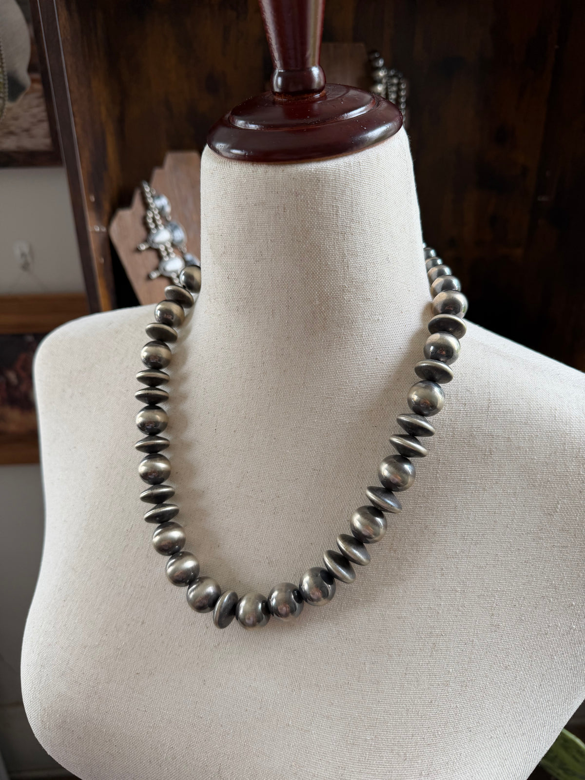 23" 10-16mm Sterling Pearl Necklace