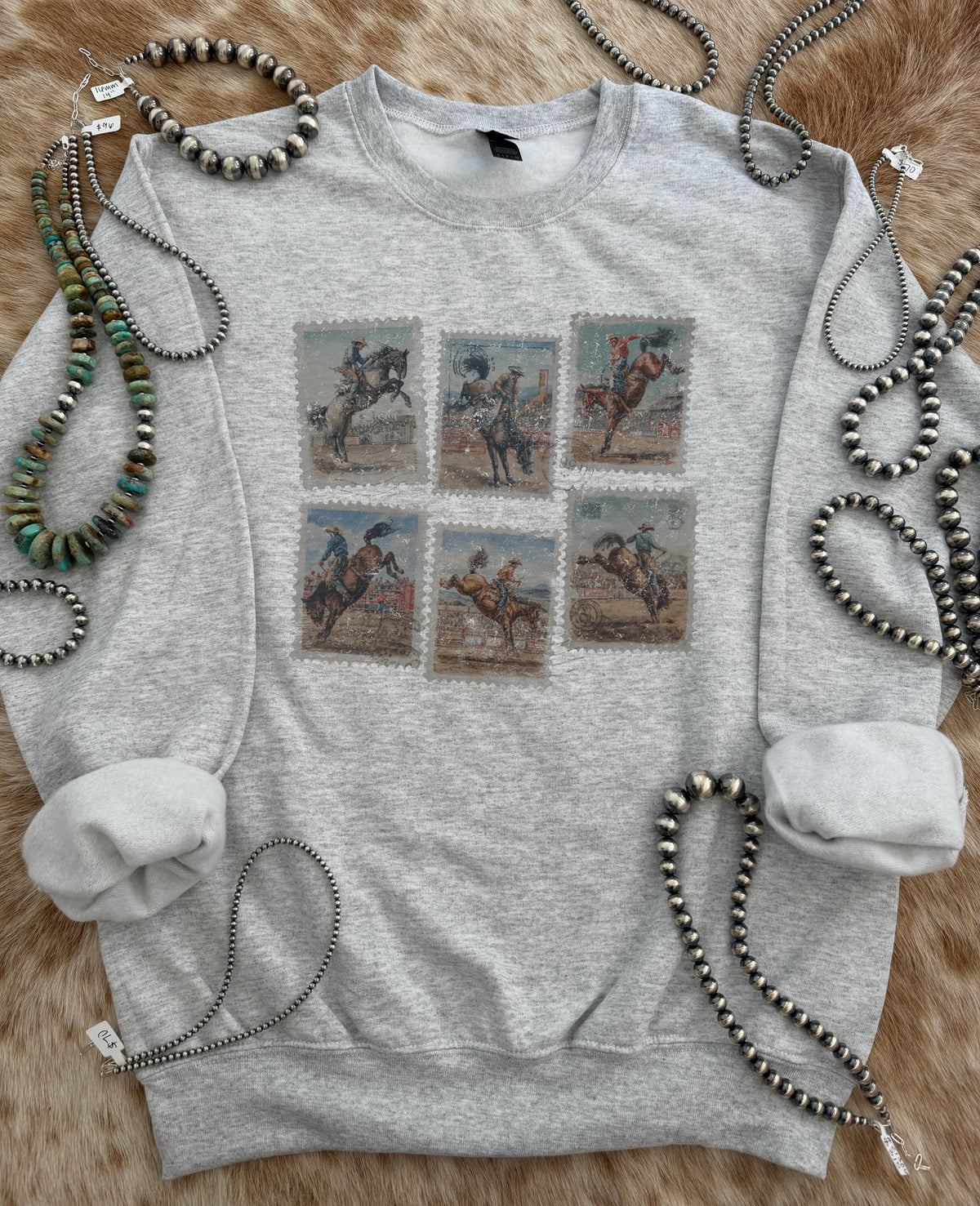 Stamp Bucking Bronc Crewneck