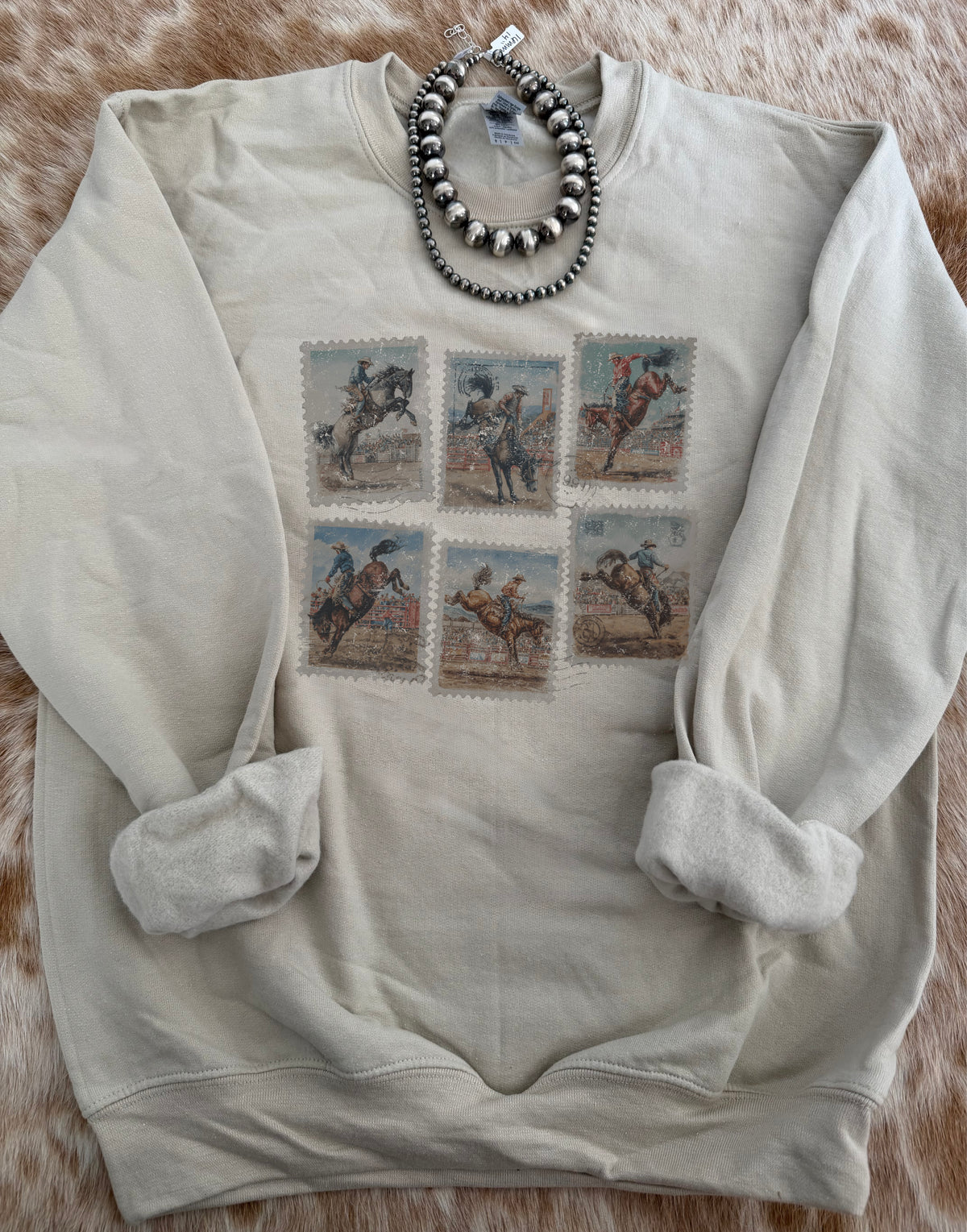 Stamp Bucking Bronc Crewneck