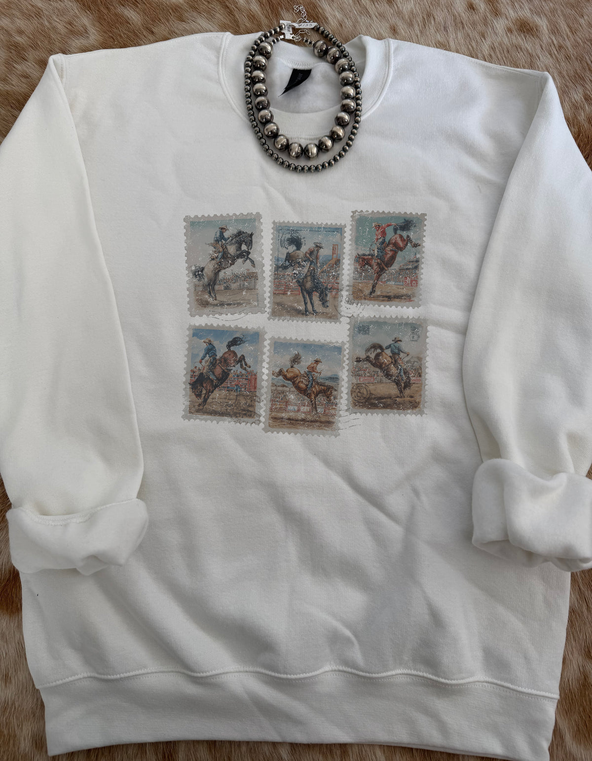 Stamp Bucking Bronc Crewneck