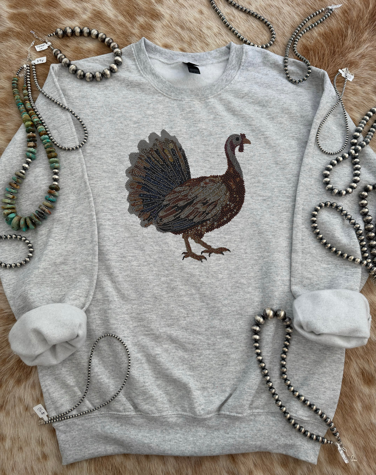 Rhinestone Turkey Hen Crewneck
