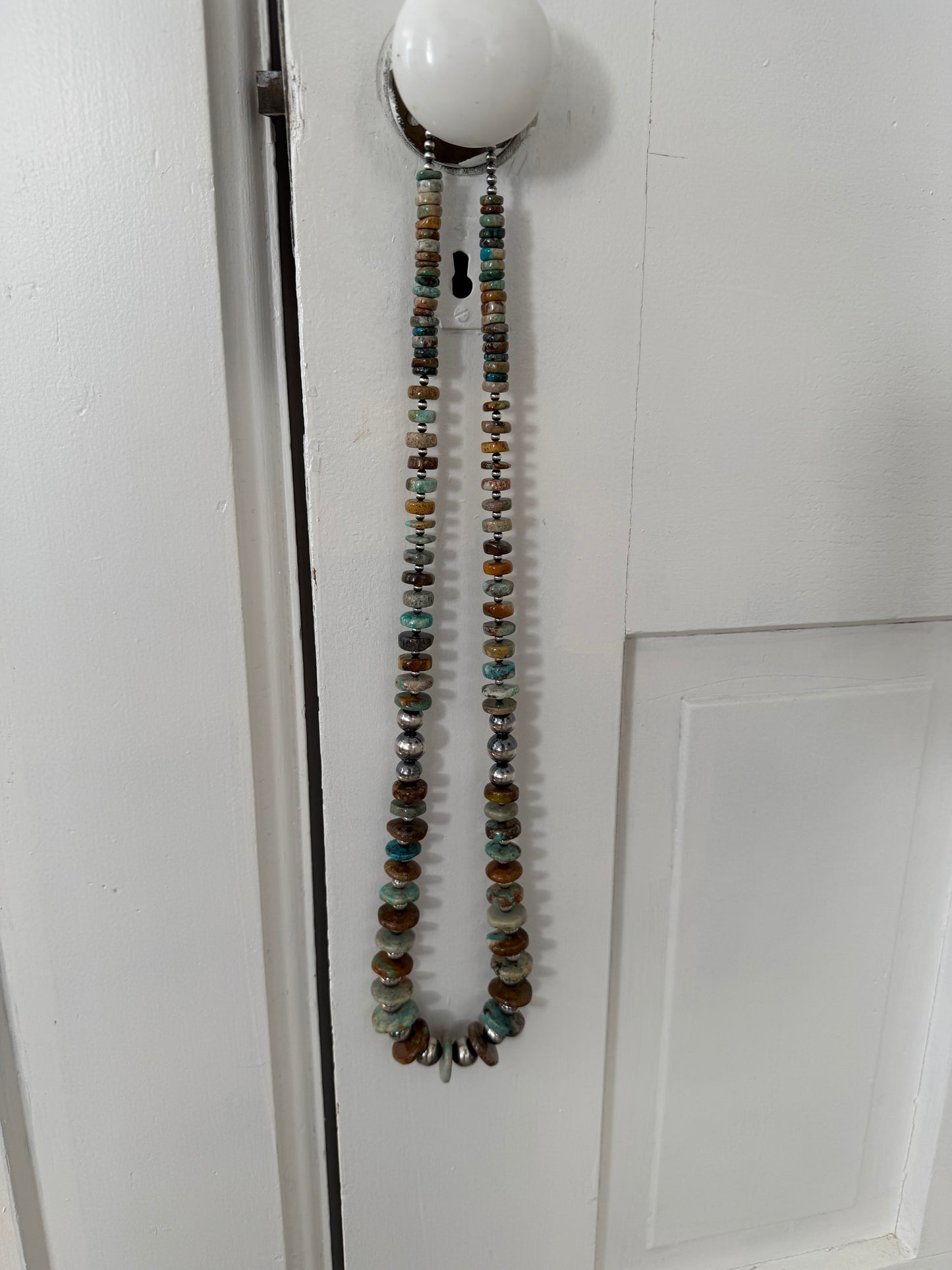 LONG 35.5" Turquoise Statement Necklace