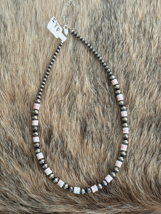 16.5" Pink Conch Necklace