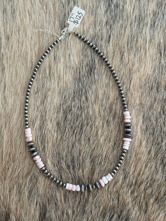 17" Pink Conch Necklace