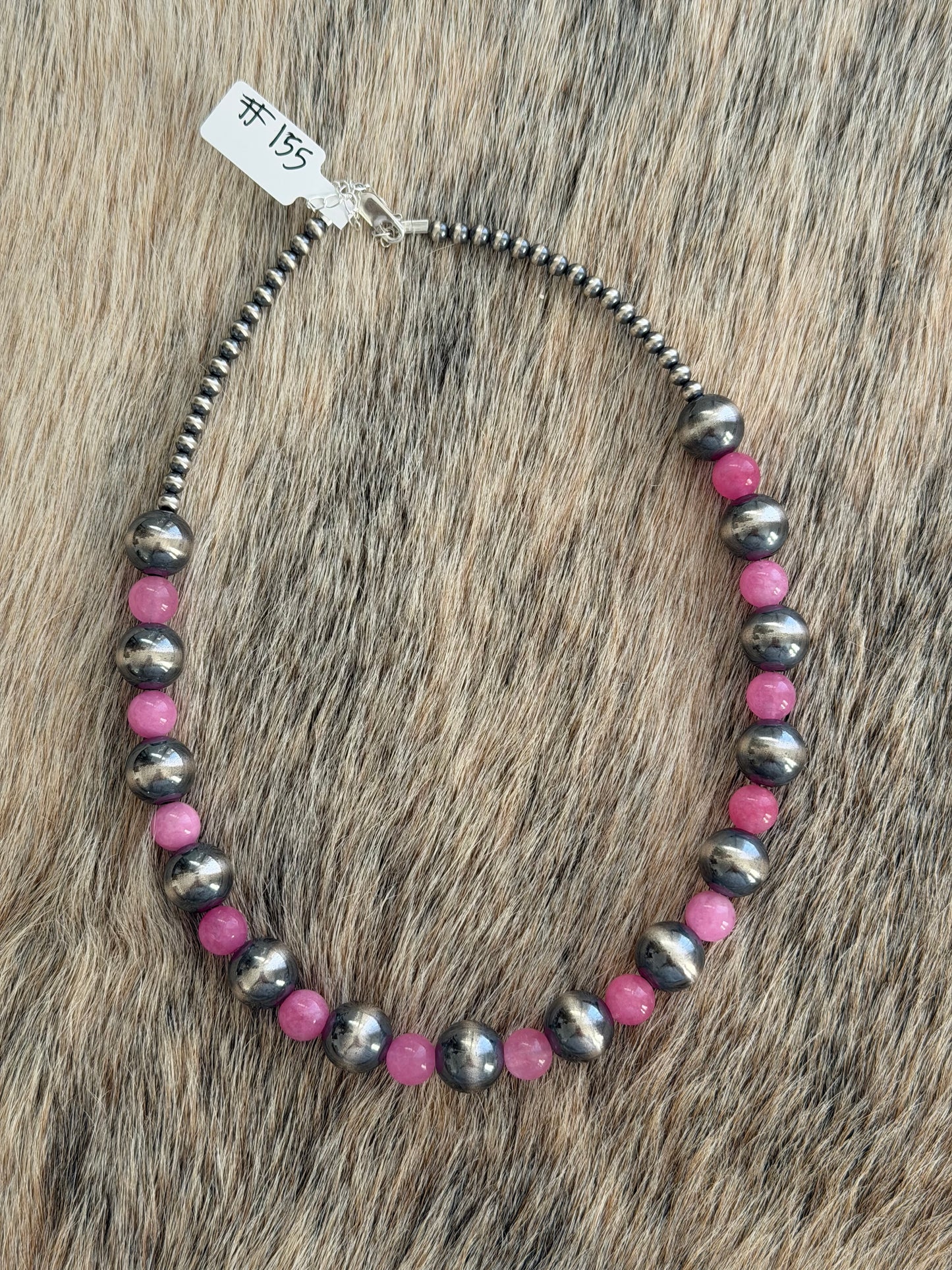 16.5" Pink Jasper Necklace