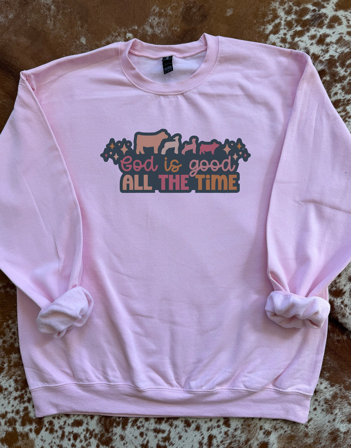 God is Good all the Time Livestock Crewneck