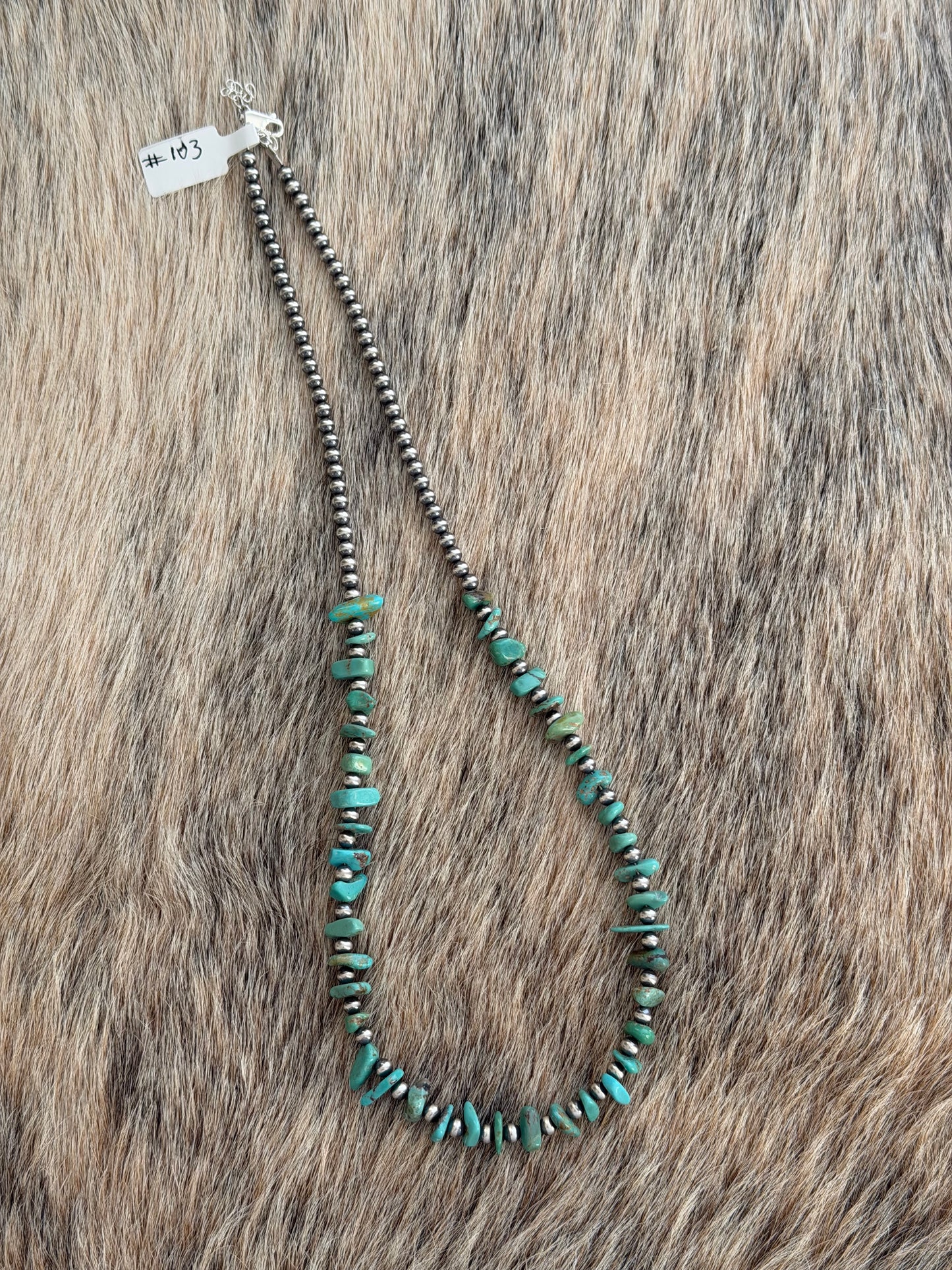 21.5" Turquoise Necklace