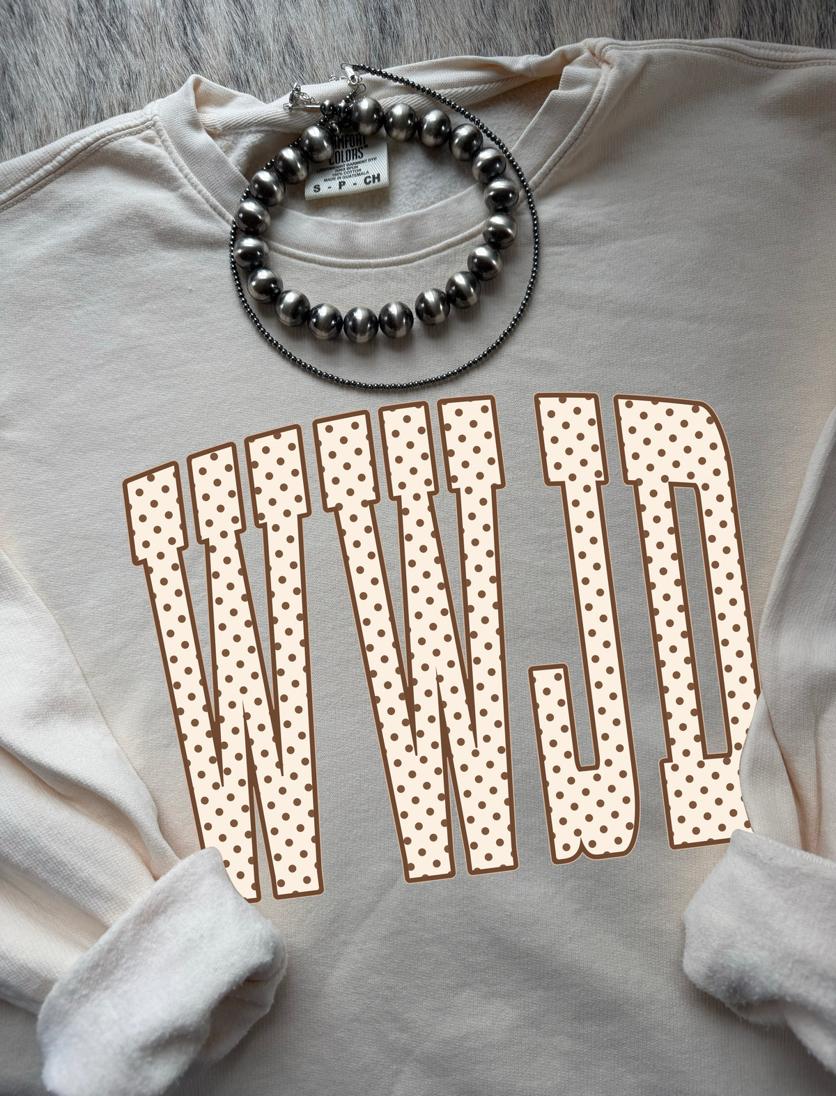 Polka Dot WWJD Sweatshirt