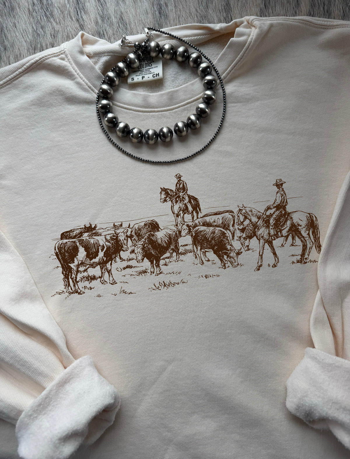 Cowboys Herding Cattle Sweatshirt