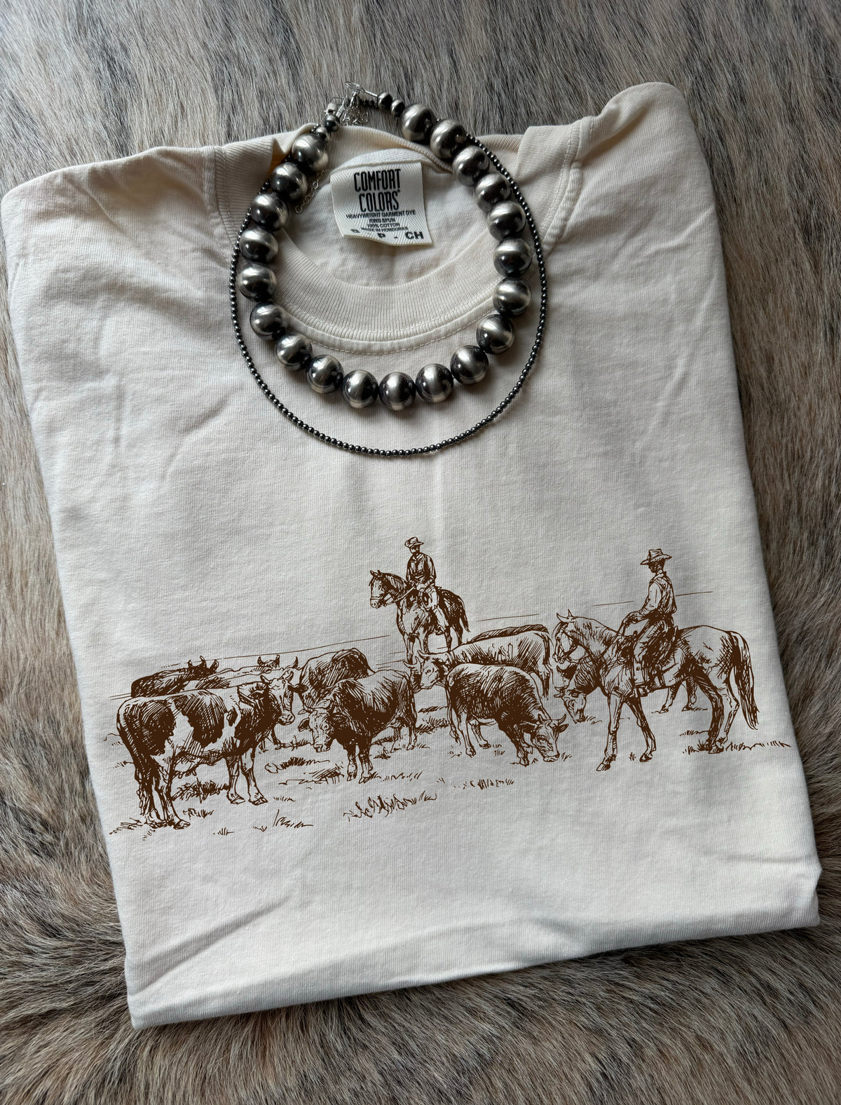 Cowboys Herding Cattle Tee