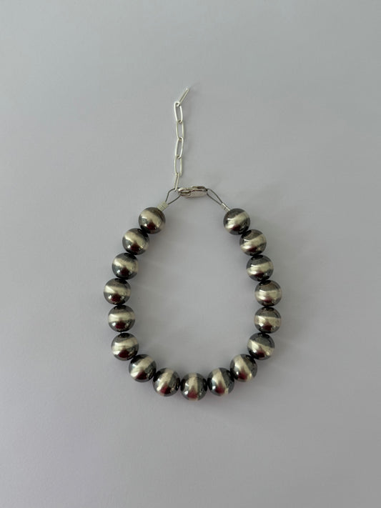 10mm Sterling Pearl Bracelet