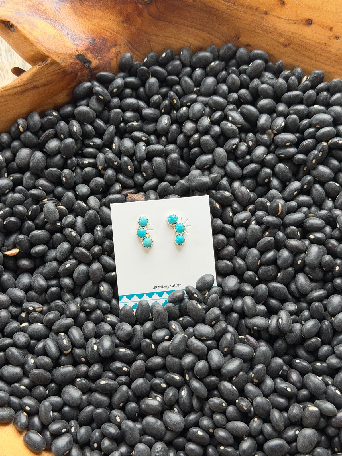 Kingman Turquoise Cluster Earrings