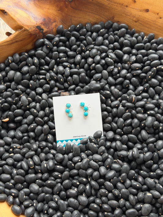 Kingman Turquoise Cluster Earrings