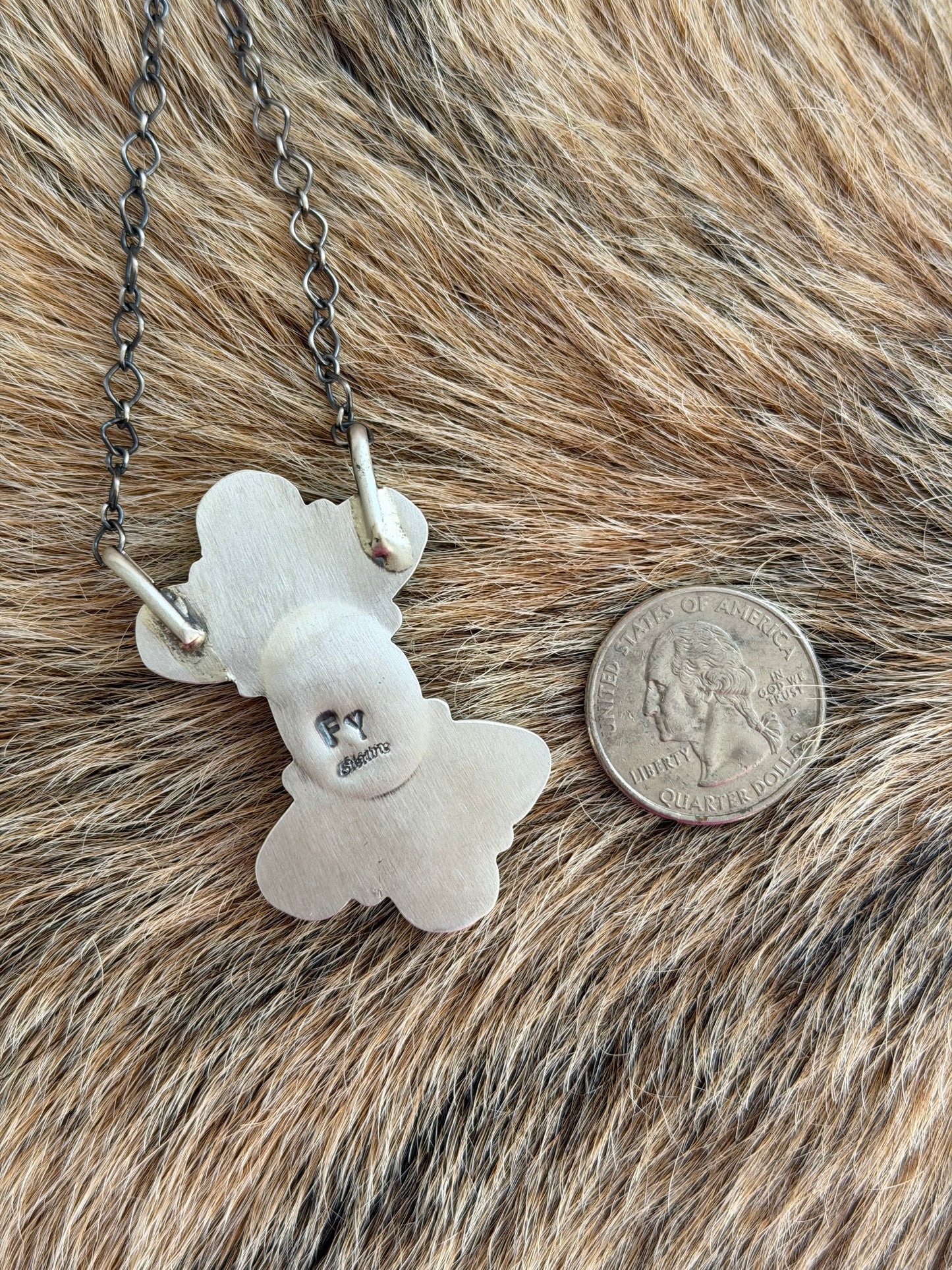 Sonoran Gold Turquoise 7 Stone Cluster Necklace