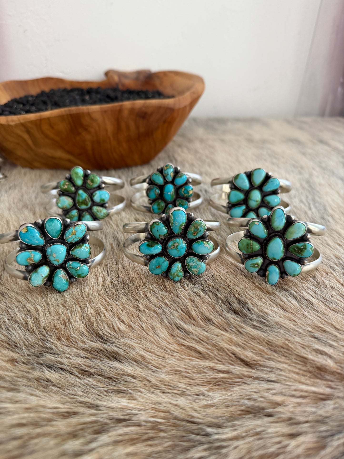 Sonoran Gold Turquoise Cluster Cuff