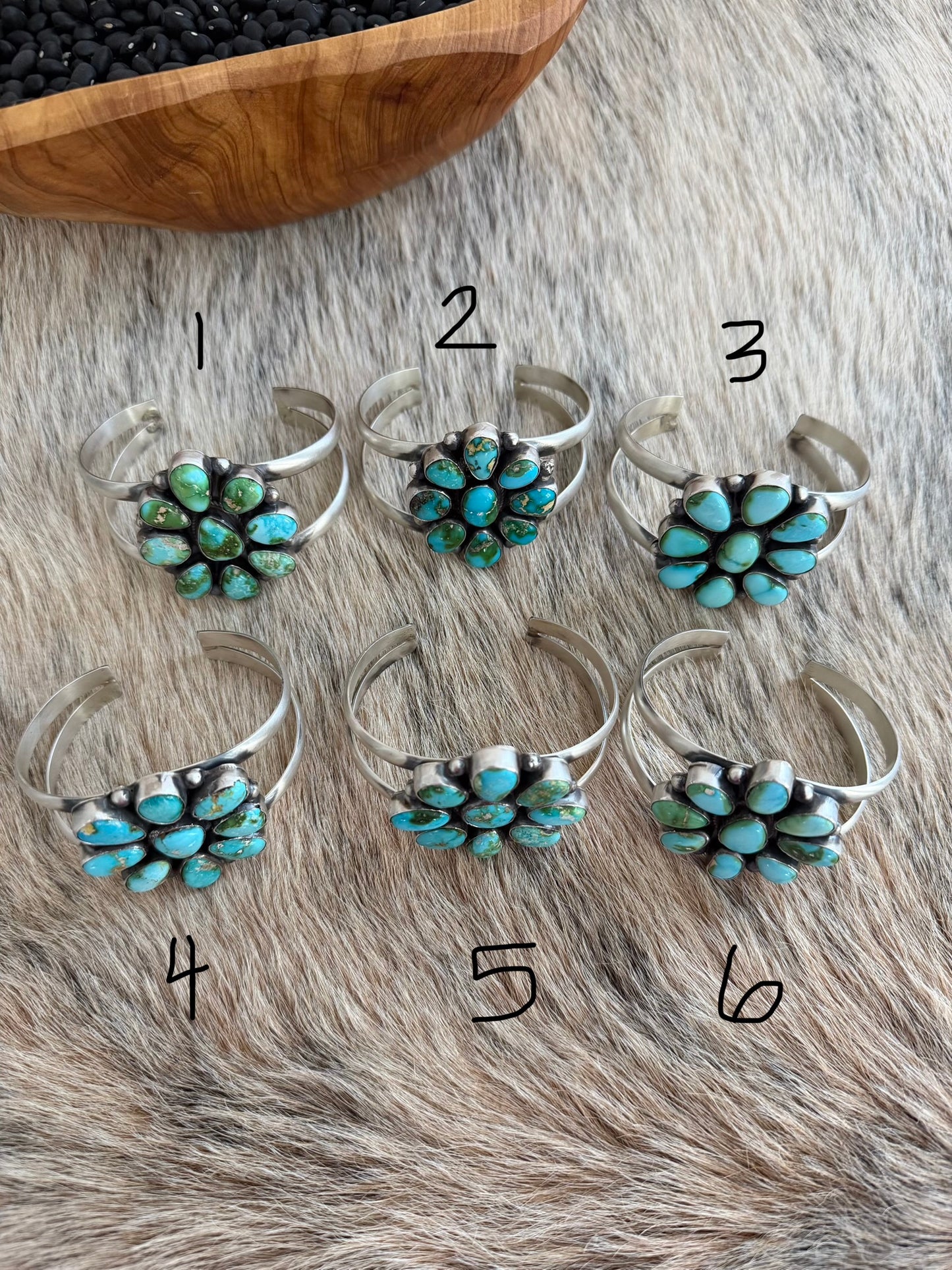 Sonoran Gold Turquoise Cluster Cuff
