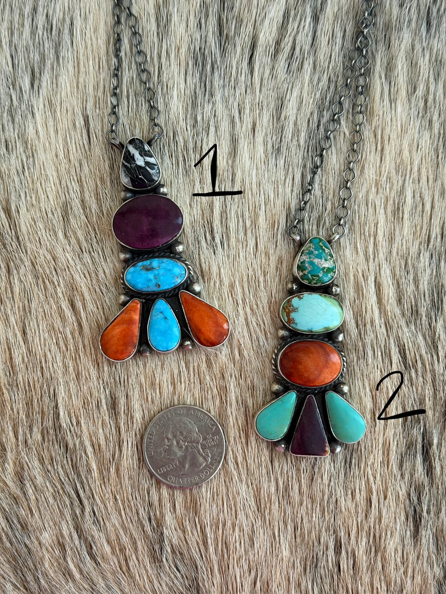Multicolor Cluster Necklace
