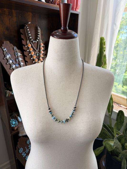 26.5" Golden Hills Turquoise Necklace