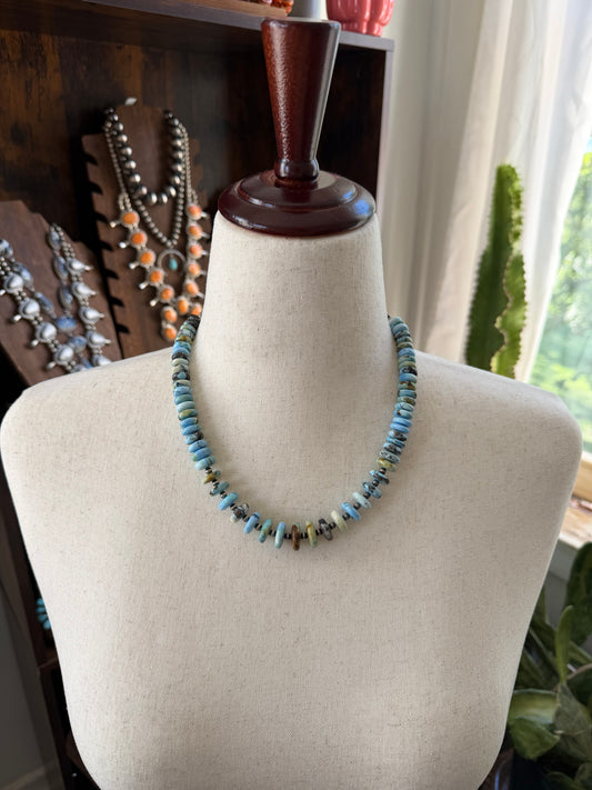 20" Golden Hills Turquoise Statement Necklace