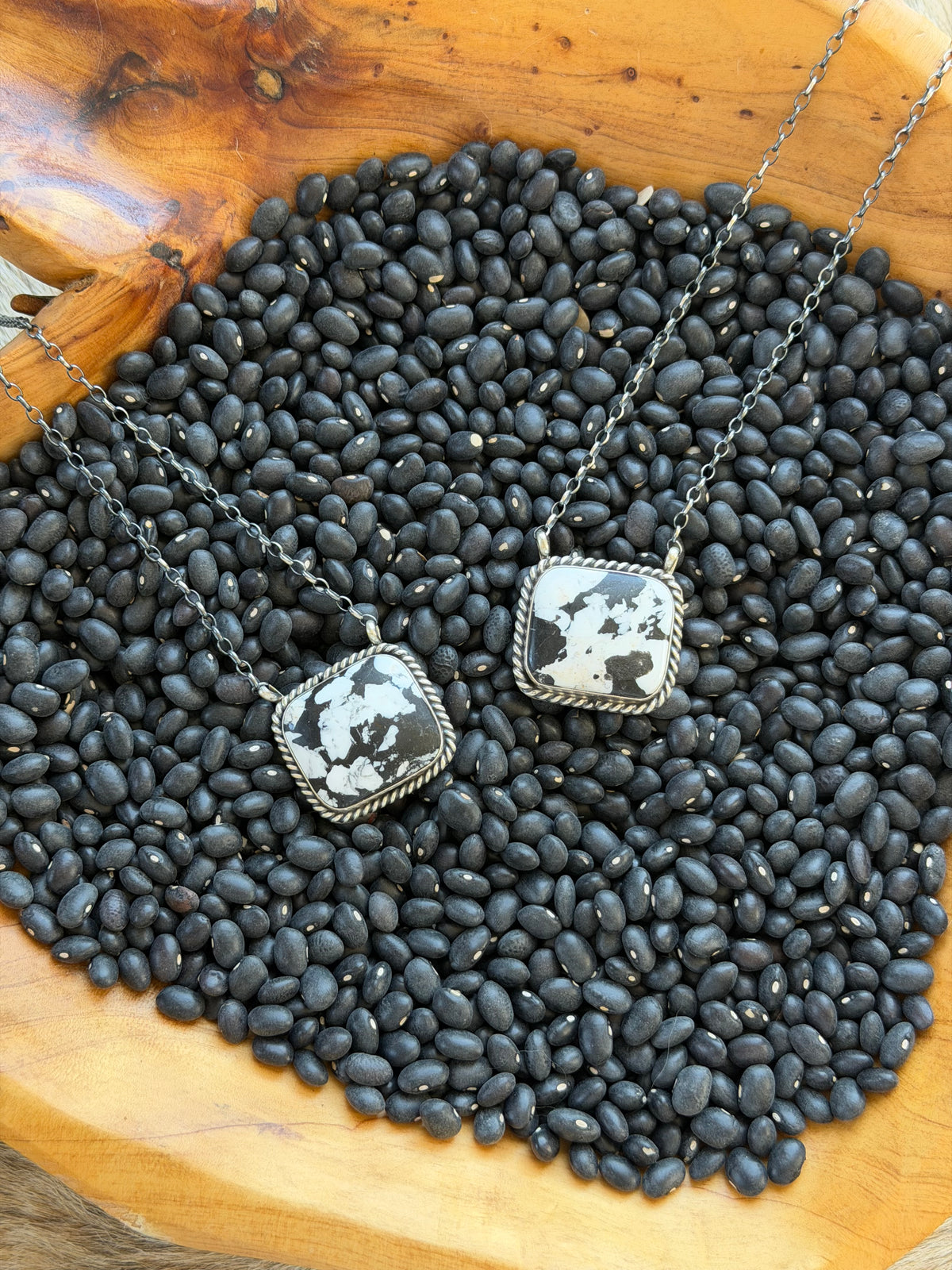 White Buffalo Bar Necklace