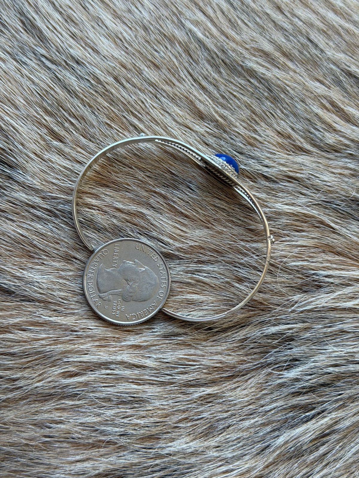Blue Lapis Dainty Stacker Cuff