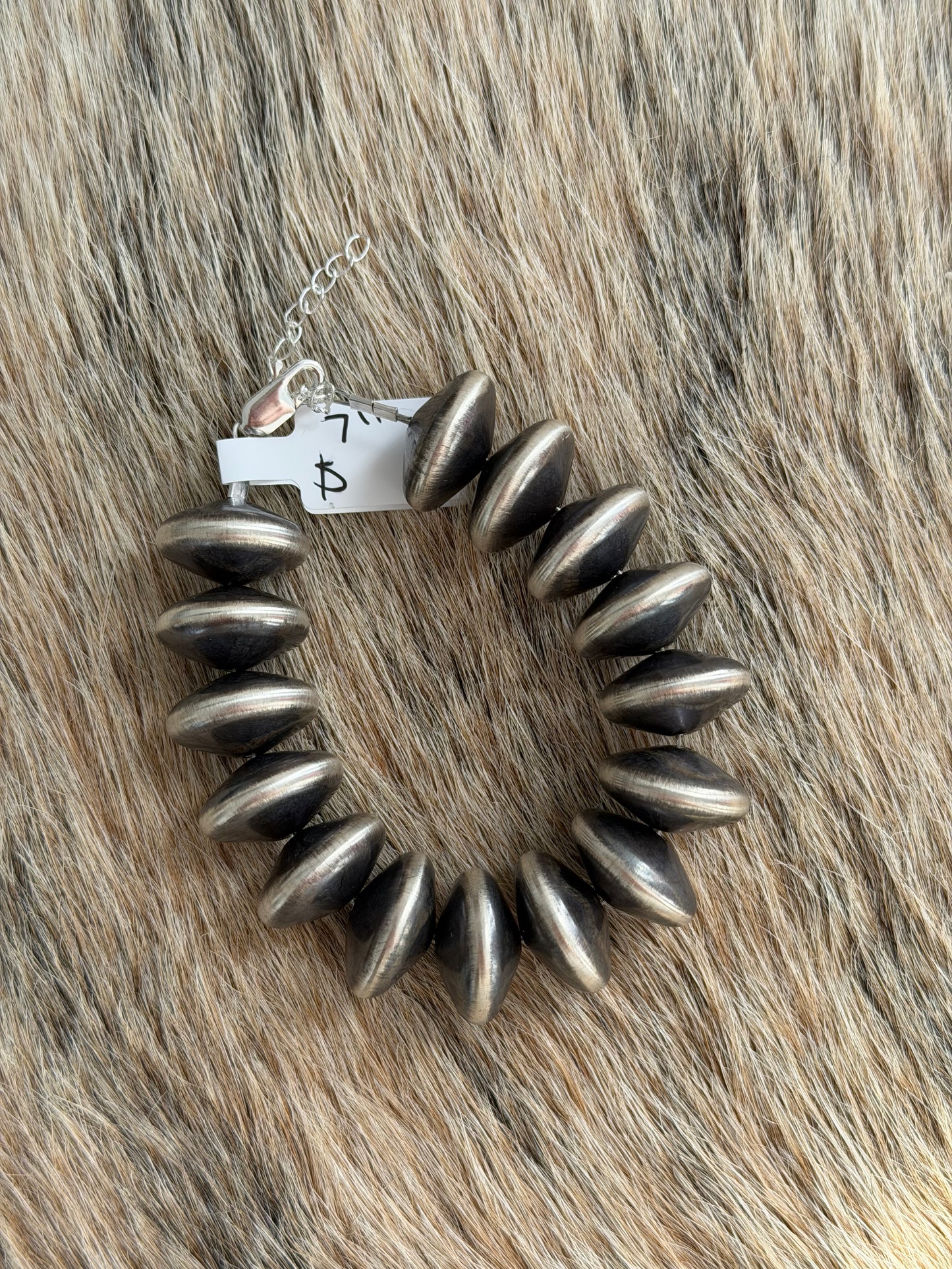 7" 17mm Saucer Pearl Bracelet