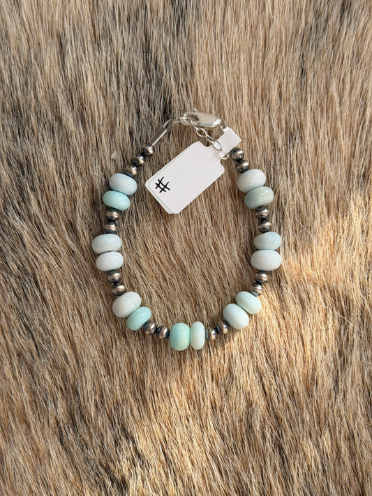 6.75" Blue Opal Bracelet