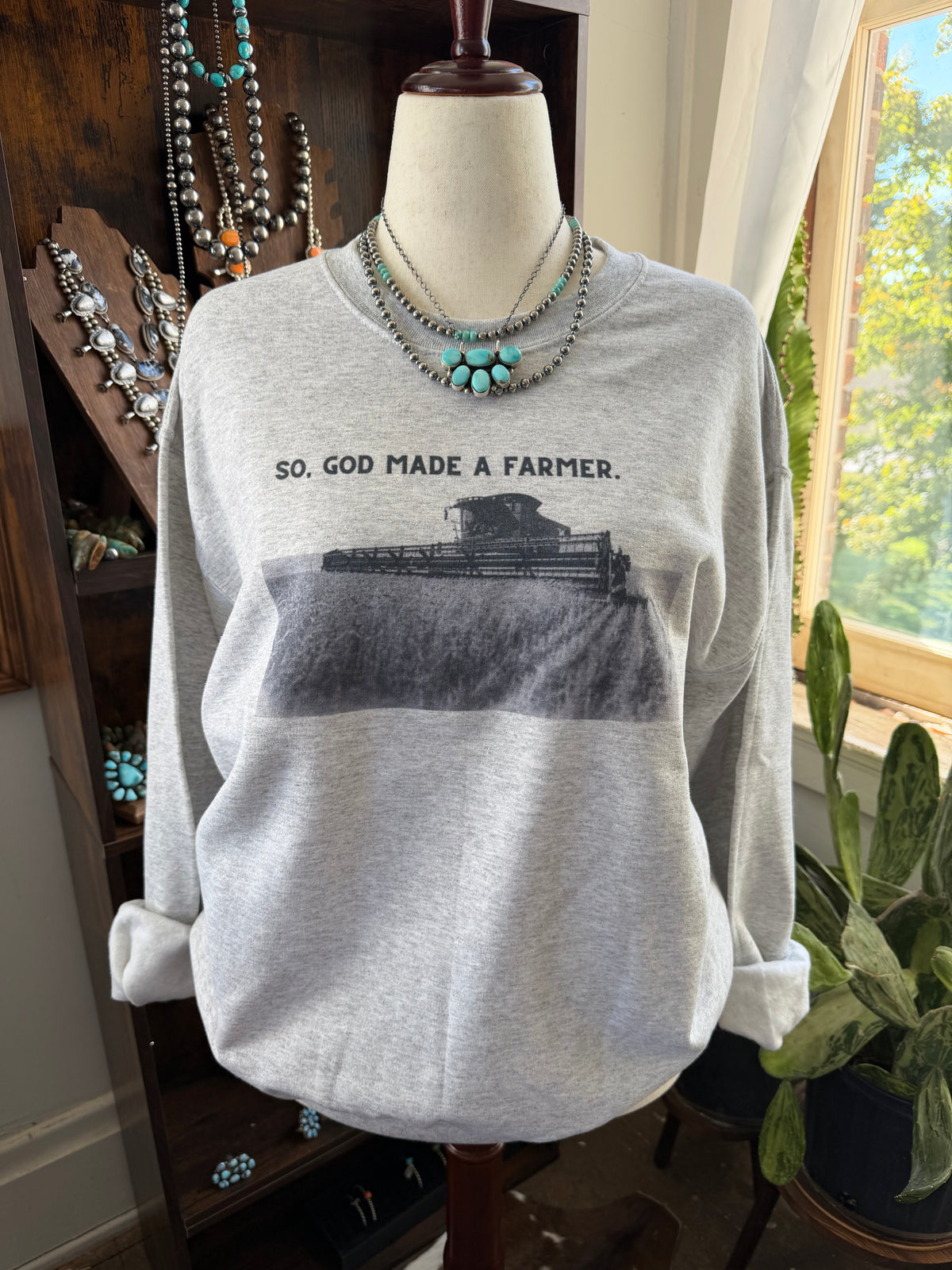 So, God Made A Farmer Crewneck