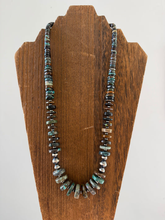 25.5" Turquoise Statement Necklace